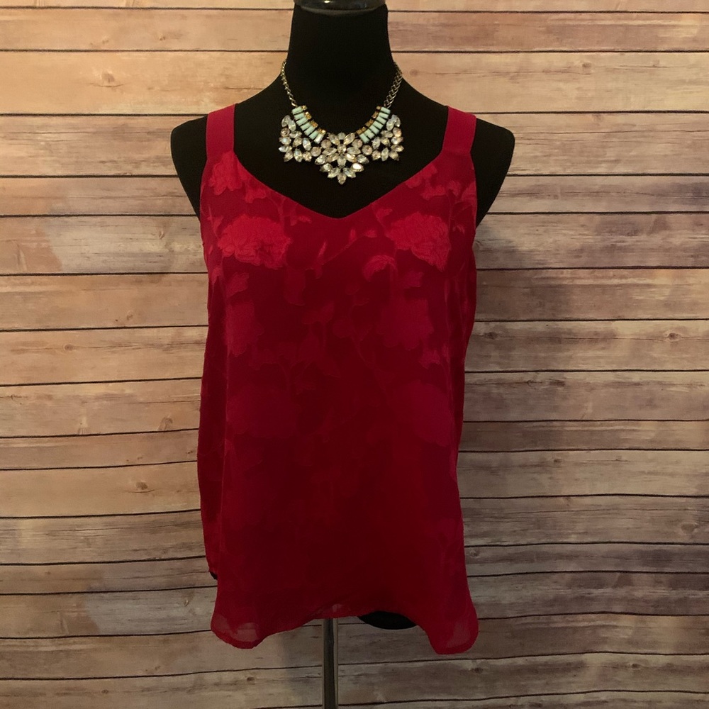 NWT Loft burnout floral tank